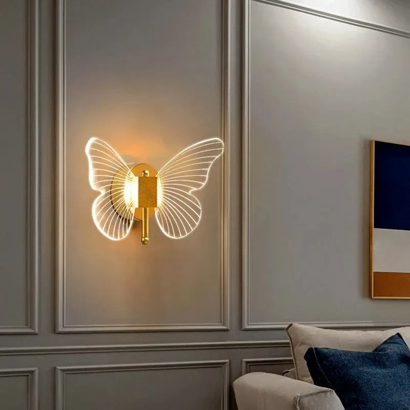 Luz de Pared con Forma de Mariposa