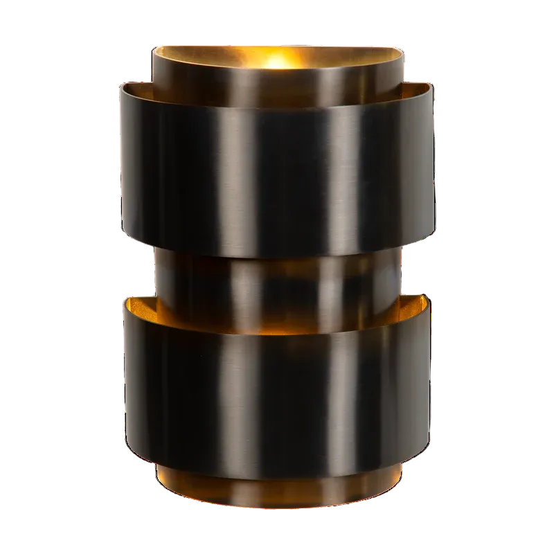 Aplique de Pared con Bandas Metálicas Curvadas